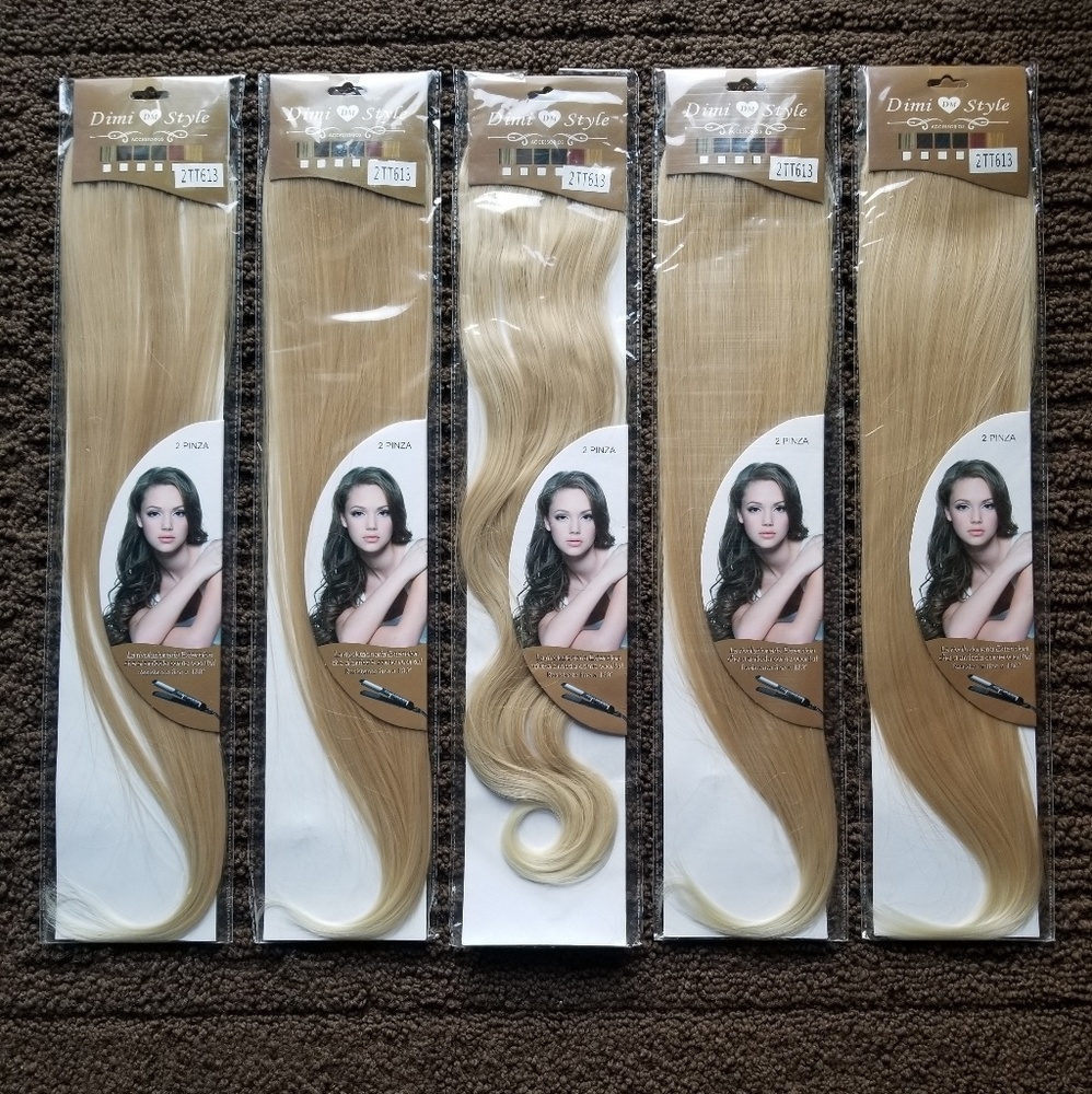 Wow! 26" 5 packs STUNNING Blonde Hair Extensions